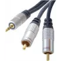 shiverpeaks sp-PROFESSIONAL Audio-Cable 3 m 3.5mm 2 x RCA Blue - Chrom (SP30833)