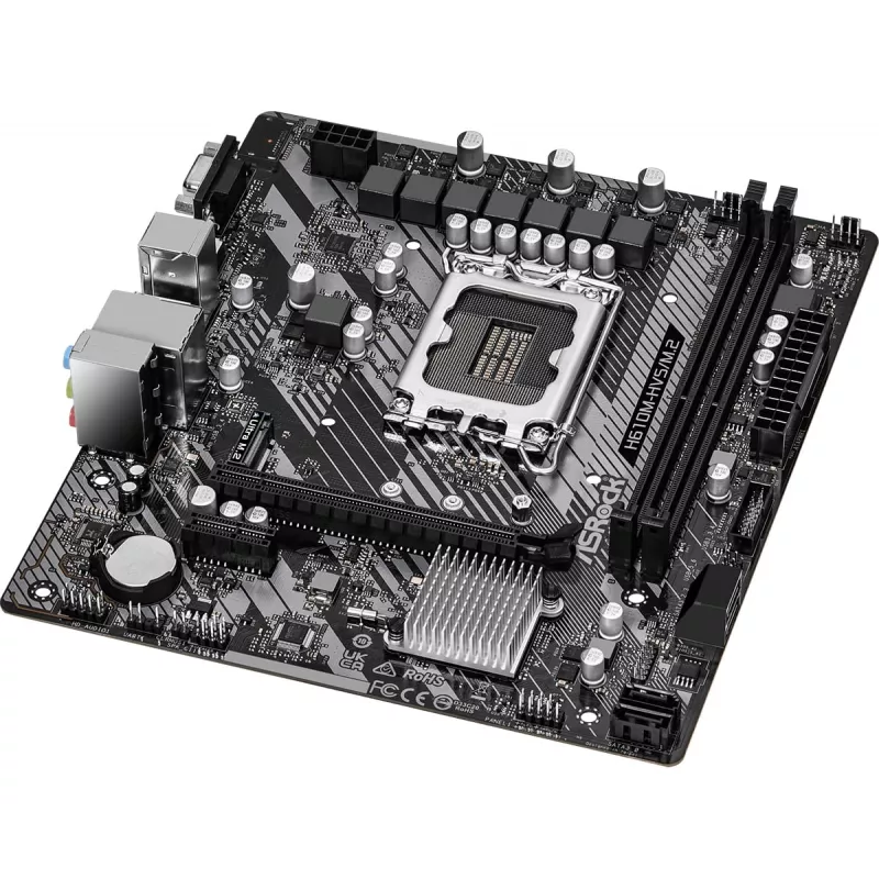 ASRock H610M-HVS/M.2 R2.0 DDR4 LGA1700 Micro-ATX Motherboard