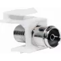 Logilink Keystone In-Line Coupler - RF-Invertieradapter - IEC-Anschluss (W) auf F-Stecker (W) - Weiß - Keystone-Buchse (NK0020)
