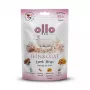 Hundesnack OLLO Air-Dried Skin & Coat Lamb Strips 80 g — luftgetrocknete hypoallergene Lammstreifen zur Unterstützung von Haut und Fell