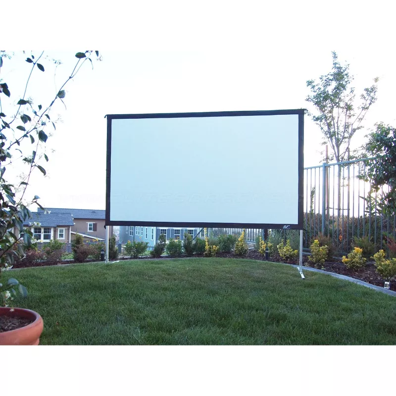 Elite Screens Yard Master 2 - Manuell - 4,57 m (180 Zoll) - 3,99 m - 2,24 m - 16:9 - Silber - Weiß