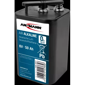 Ansmann Batterie Zink-Luft Alkaline Block Luft-Sauerstoff - Batterie - 50.000 mAh