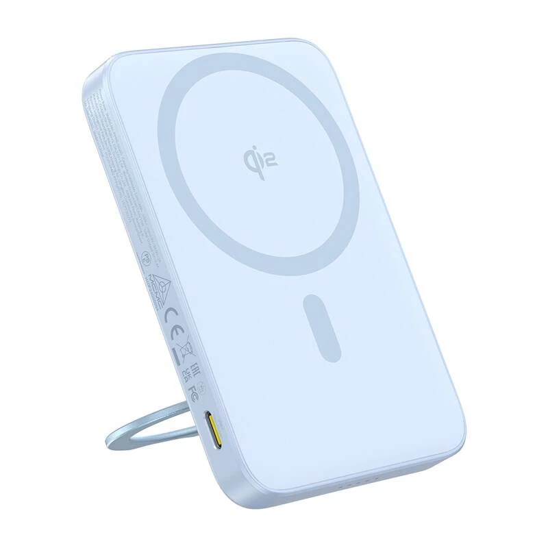 Powerbank Baseus PicoGo Qi2 5000 mAh 20 W Blau tragbares Ladegerät kabellos und kabelgebunden