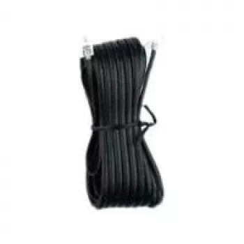 Telefonkabel Helos 014067 6 m Schwarz Transparent