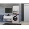 Topeshop POLA MINI DK Badezimmerschrank in Weiß Hochglanz Weiß