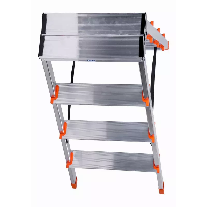 Krause Dopplo doppelseitige Stehleiter silber