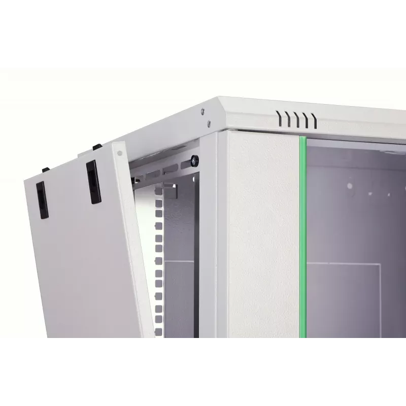 Wandmontage-Schrank DIGITUS Dynamic-N 12U, 19 Zoll, 600x450 mm (BxT), IP20, Schlüsselschloss, unmontiert