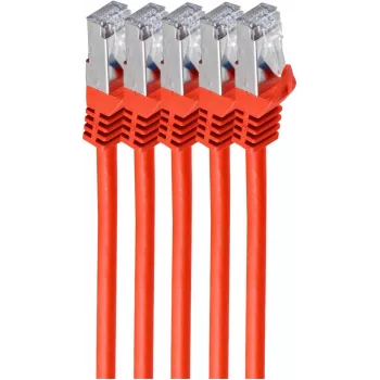 Netzwerkkabel ShiverPeaks BS75512-R-SET5 Rot 2m Cat7 S/FTP
