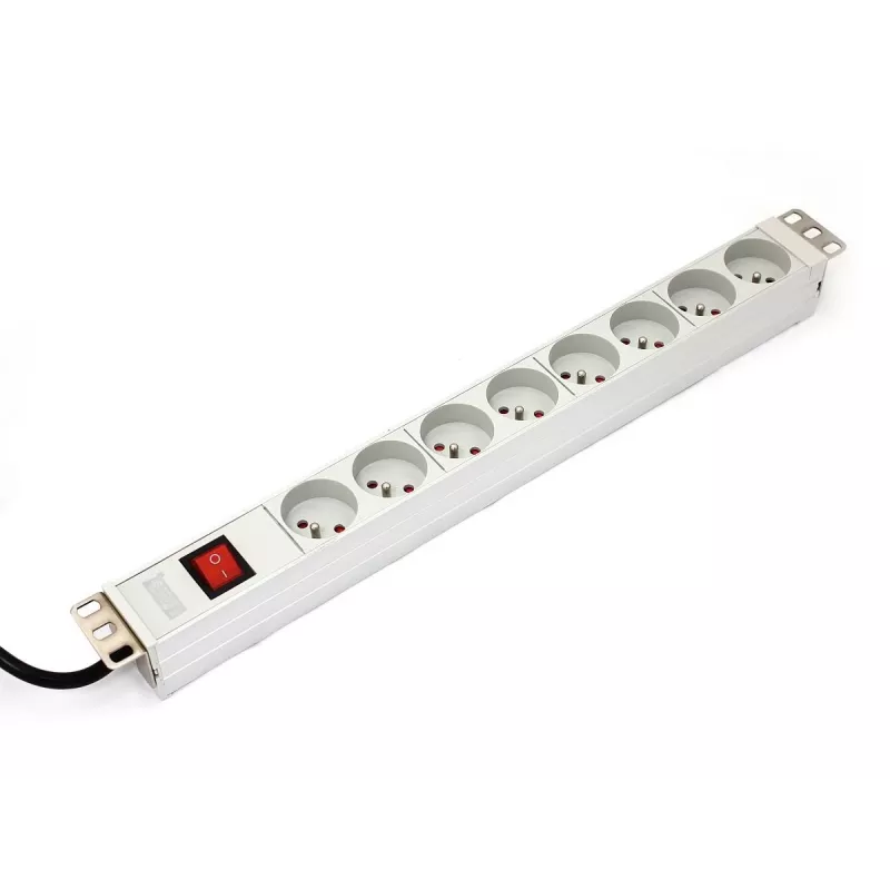 DIGITUS Professional A-19-STRIP-2-IMP – Stromverteilungseinheit (Rack – rackmontierbar) – Wechselstrom 250 V – Eingangsstromversorgung – Ausgang