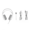 Headset QPAD GAMIAC HS71 kabelgebundenes Kopfbügel-Headset USB Typ-C, ohrumschließend, 20–20000 Hz, 2,2 m Kabel, weiß
