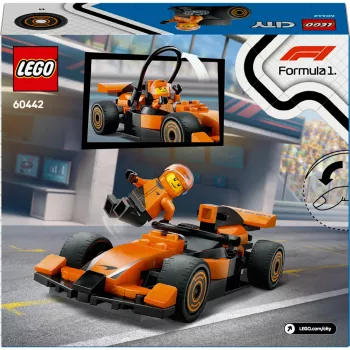 LEGO City F1 Racer McLaren Racing Car 60442 — Bauset, 86 Teile, 1 Minifigur, ab 6 Jahren