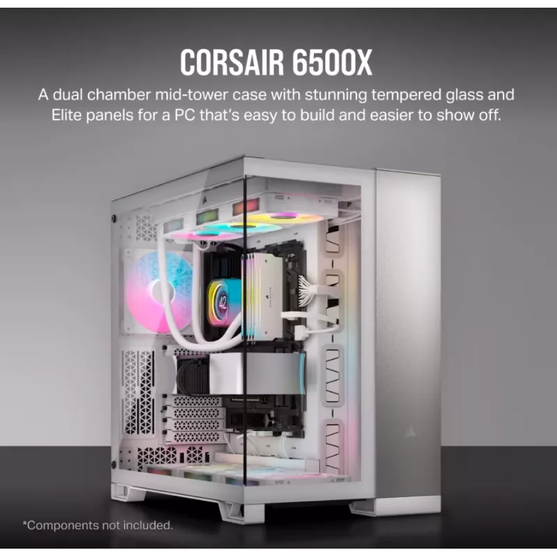 Corsair CC-9011285-WW Computergehäuse Midi-Tower Grau, Weiß