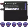 Ladegerät QOLTEC Monolith 20 A 12 V für LiFePO4-, AGM-, GEL-, SLA-Batterien