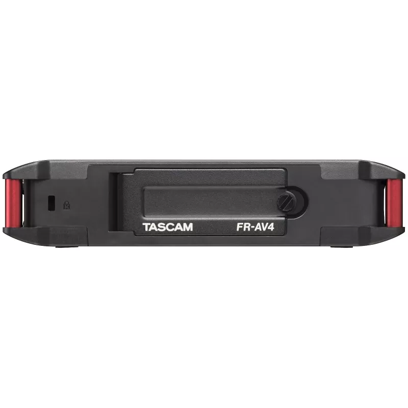 Tragbarer Audiorecorder Tascam FR-AV4 — 6-Kanal, 4 XLR-Kombi + 2x 3,5 mm, 24/32-Bit, 48/96/192 kHz, MicroSD bis 512 GB, USB-C, PD