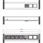 Steckdosenleiste Bachmann DESK 902.032 — 4x CEE-Steckdosen, Desktop-Stromverteilung