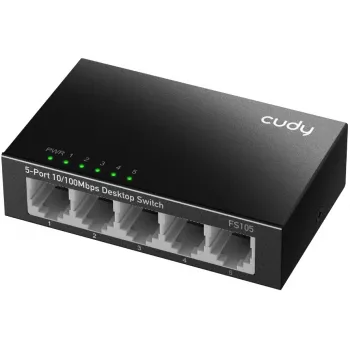 Unmanaged Switch Cudy FS105 5 Ports Fast Ethernet 10/100 Schwarz
