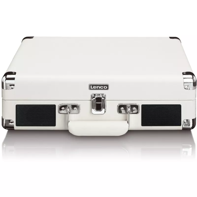 Riemengetriebener Plattenspieler Lenco TT-115CR creme — Koffer-Plattenspieler, USB-Aufnahme, Bluetooth 5.0, 33/45/78 U/min
