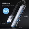 USB-Hub QOLTEC 53793 — USB 3.0 Eingang, 3× USB 2.0 Anschlüsse