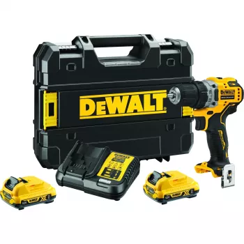 Akku-Schrauber DeWALT DCD701D2-QW, 12V, 1500 U/min, 57,5 N·m, 2x2 Ah Akkus