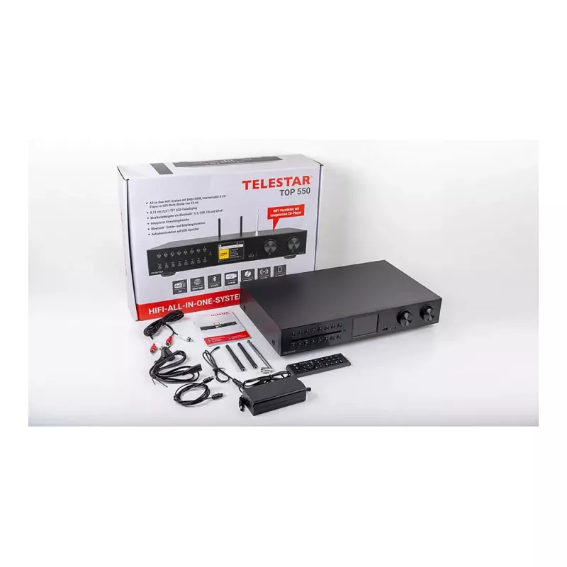 Telestar 5700550 Radio Internet Digital Schwarz, Metallic