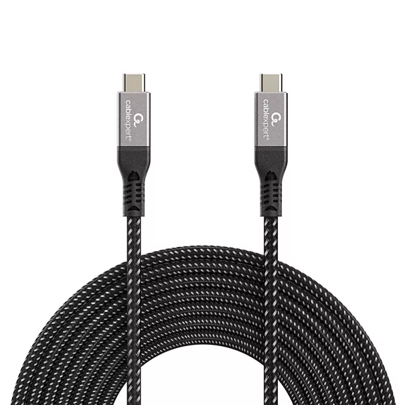 USB-C auf USB-C Kabel GEMBIRD CCBP-USB4-CMCM240 1,5 m, USB4 Gen 3x2, 40 Gbit/s, 240 W, schwarz