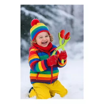 Schneeballformer-Schaufel Jamara Snow Play 2in1 — Herz- und Sternform, ab 3 Jahren, mehrfarbig