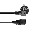 Stromkabel Omnitronic 3023520L, IEC C13 auf Netz, 3 x 0,75 mm², 0,6 m, schwarz