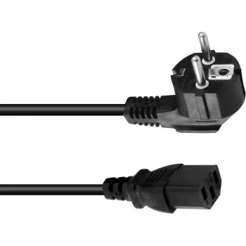 Stromkabel Omnitronic 3023520L, IEC C13 auf Netz, 3 x 0,75 mm², 0,6 m, schwarz