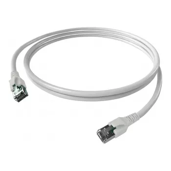 Easylan CP1KWBWBW0050 RJ45-Netzwerkkabel, Patchkabel CAT 6a S/FTP 5 m weiß 1 Stk.