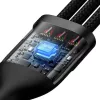 USB-Kabel Baseus CASS030101 1,2 m USB-A/USB-C USB-C/Micro-USB-B/Lightning Schwarz