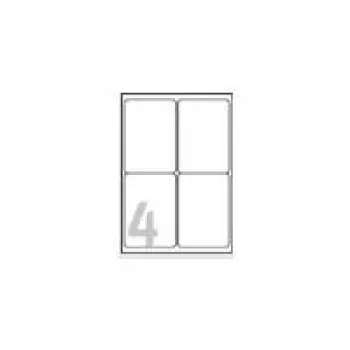 Avery Zweckform Avery Heavy Duty Laser Labels - Polyester - Weiß - 99,1 x 139 mm 80 Etiketten (20 Blatt x 4)