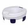 Toilettensitzerhöhung HERDEGEN Sahag 580540 Blau Weiß rund 410×420×110 mm Polypropylen, max. Belastung 185 kg