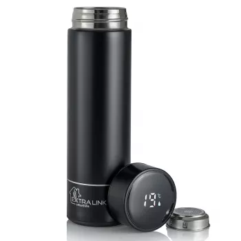 Extralink Smart Travel Mug Schwarz, Thermobecher mit LED-Anzeige
