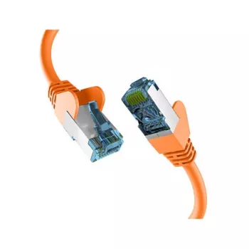 EFB-Elektronik RJ45 Patchkabel mit Cat.7 Rohkabel Rohkabel ORANGE 5m S/FTP PIMF Netzwerkkabel LAN DSL Hersteller: EFB Elektronik (EC020200225)