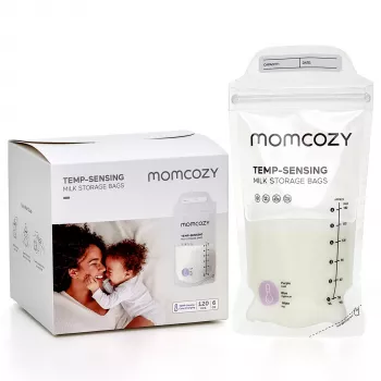 Momcozy MS005 Milchaufbewahrungsbeutel 120 Stk., temperaturempfindlich, 170 ml