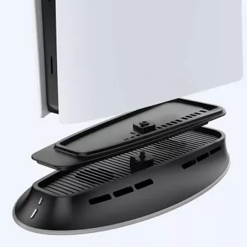 Kühlständer SUBSONIC SA5656 für PS5 und PS5 schlank mit LED-Beleuchtung, Multi-Lüfter-Kühlung, USB-betrieben