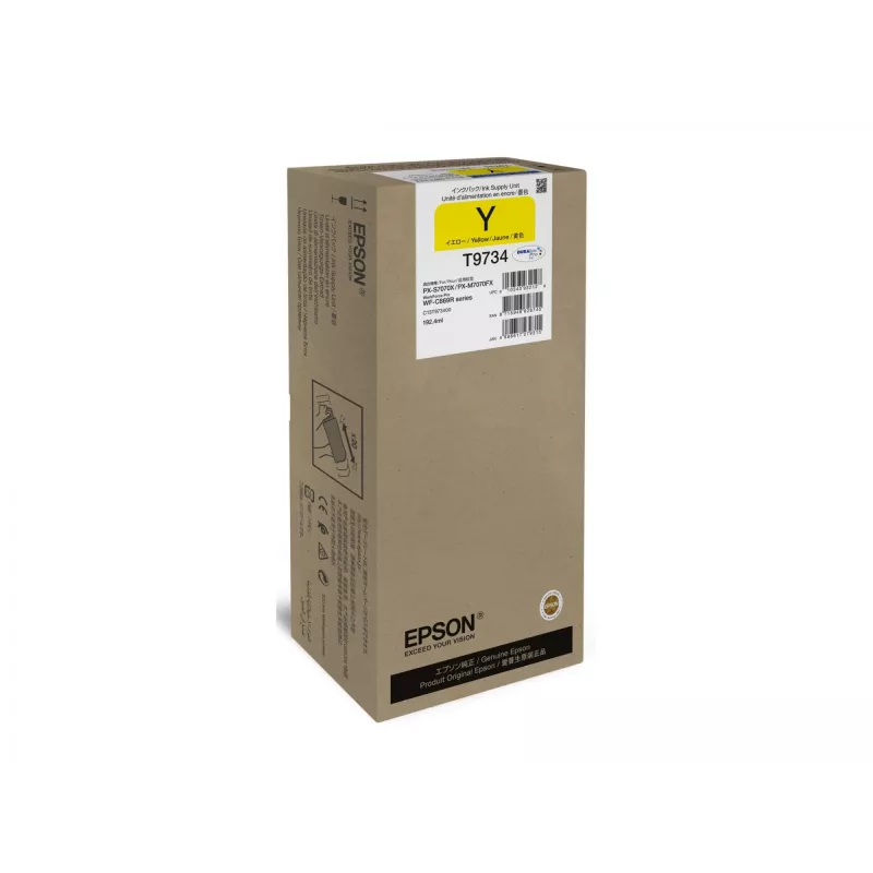 Tintenpatrone Epson WF-C869R T97340N Gelb XL – Original mit hoher (XL) Reichweite