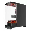TACENS Mars Gaming MCPRISMA Midi-Tower PC-Gehäuse, Schwarz, gehärtetes Glas, unterstützt ATX/Micro-ATX/Mini-ITX, 2x 3,5-Zoll + 2x 2,5-Zoll Schächte