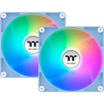 Thermaltake CT120 Reverse ARGB 120mm Gehäuselüfter, Hydrangea Blau, 2er-Pack
