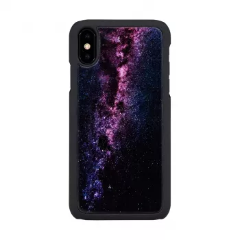 Smartphone-Hülle iKins für iPhone XS / iPhone XS Max — milky way Schwarz