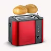 Toaster Severin AT 2217 2 Scheiben 800 W Schwarz Rot