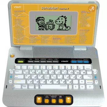 VTech Schulstart Laptop E für Kinder von 6–8 Jahren, silber, interaktives Lernspielzeug