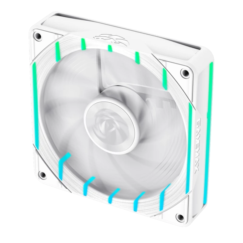 GAMEMAX TORNADO T12 ARGB-RW 120mm Weißer Reverse-Blade-Gehäuselüfter