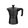 Moka-Kanne Maestro MR-1666-3-Schwarz, manuelle Aluminium-Kaffeemaschine für 3 Tassen, 150 ml, schwarz