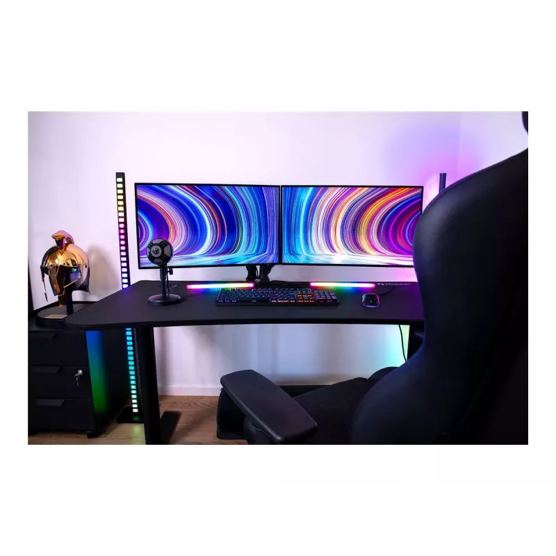Gaming-Tisch Arozzi Arena Gaming Schwarz — gerade MDF-Tischplatte 1400×755×710 mm