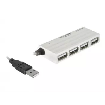 USB-Hub DeLOCK 87445 4-Port extern 480 Mbit/s Weiß