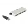 USB-Hub DeLOCK 87445 4-Port extern 480 Mbit/s Weiß
