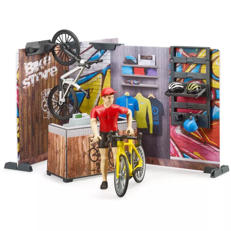 Spielzeug-Fahrradladen BRUDER 63120 Spielset mit Werkstatt und Zubehör