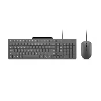 Kabelgebundenes Tastatur-Maus-Set Lenovo 310 (US-Englisch) — Full-Size-Tastatur, 1,8 m Kabel, 2000 DPI optische beidhändige Maus