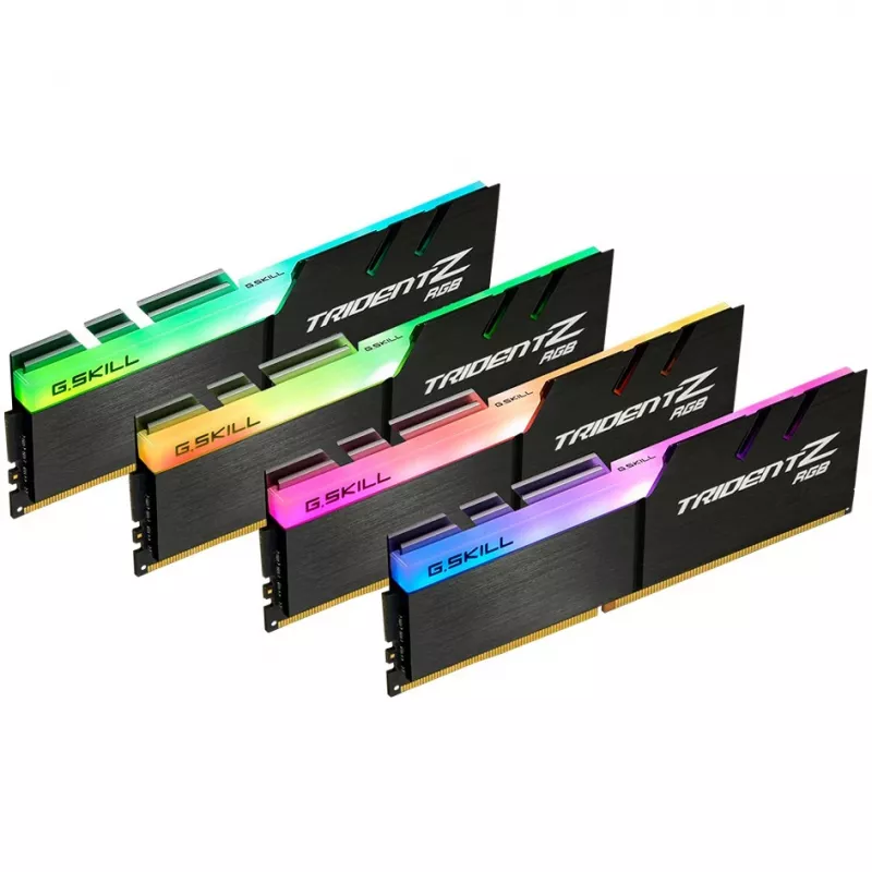 DIMM 32 GB DDR4-3600 (4x 8 GB) Quad-Kit, Speicher schwarz, F4-3600C16Q-32GTZRC, Trident Z RGB, INTEL XMP